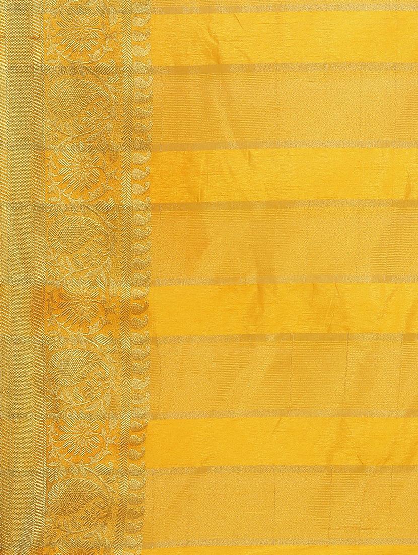 tie & dye woven saree with blouse - 17415923 - Zoom Image - 3