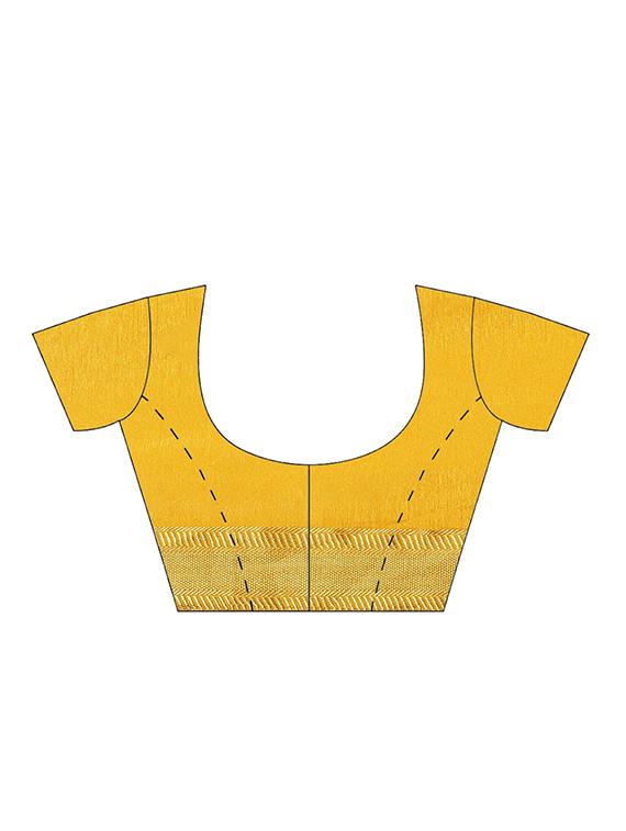 tie & dye woven saree with blouse - 17415923 - Zoom Image - 5
