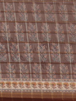 ethnic motif printed saree with blouse - 17415935 - Standard Image - 4