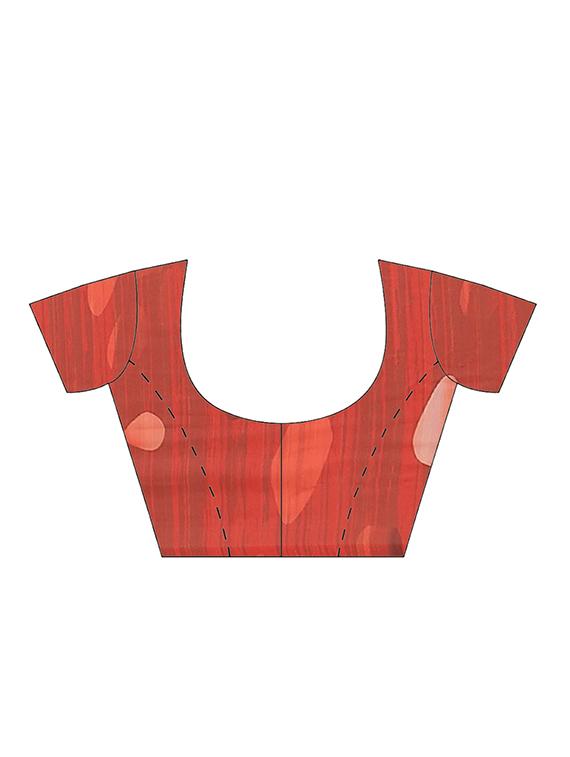 abstract printed saree with blouse - 17415948 - Zoom Image - 5