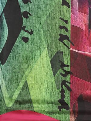 abstract printed saree with blouse - 17415952 - Standard Image - 4