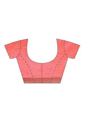 tonal embroidered saree with blouse - 17415962 - Standard Image - 5