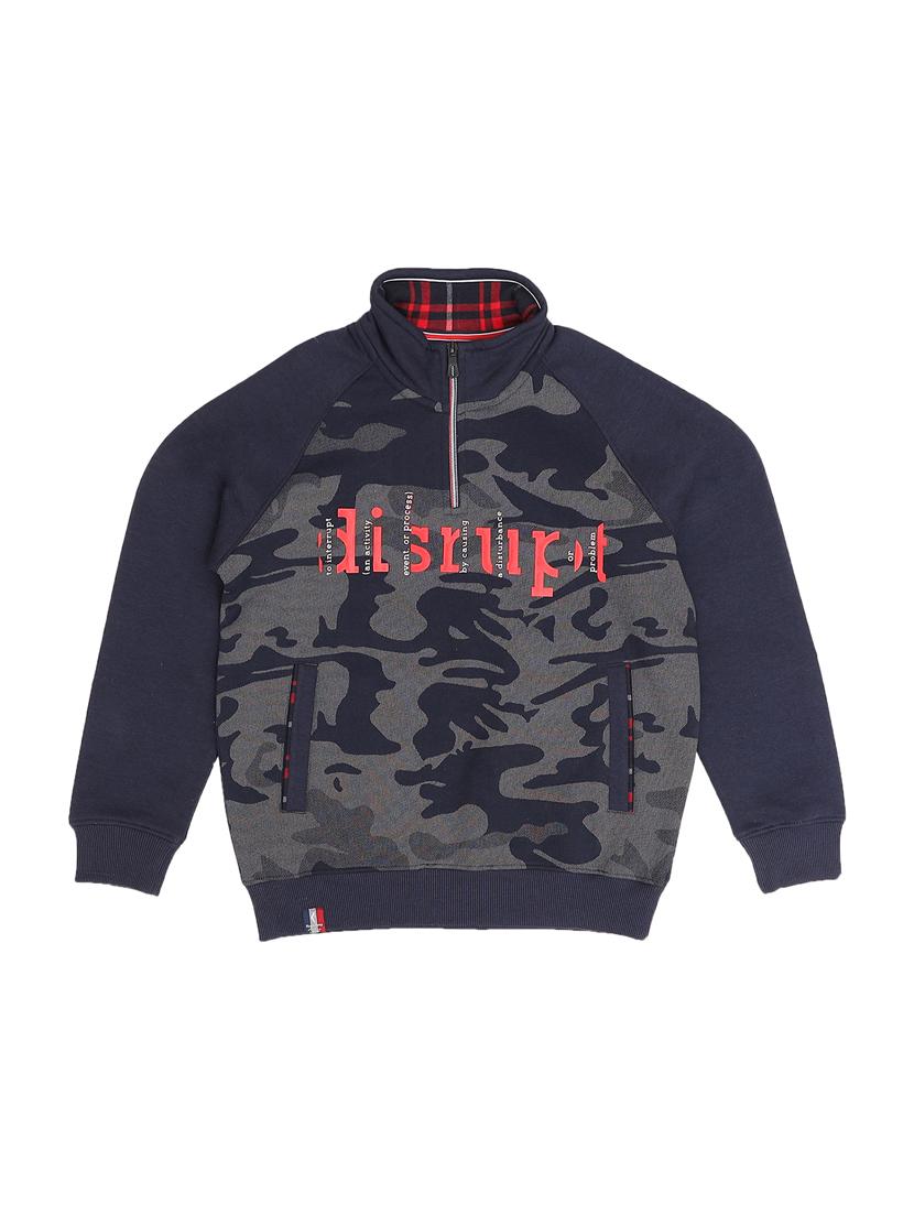 navy blue cotton sweater - 17416057 - Zoom Image - 1