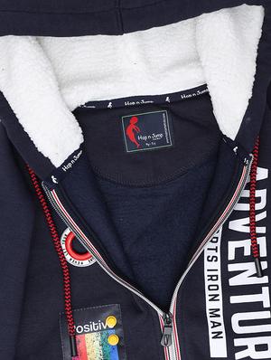 navy blue cotton sweater - 17416061 - Standard Image - 3