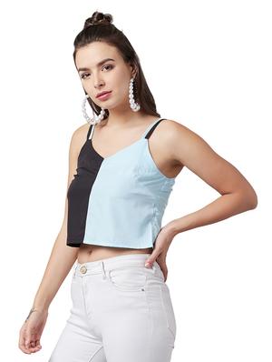 color block crop top - 17416089 - Standard Image - 2