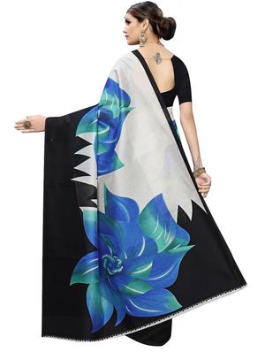 floral printed saree with blouse - 17416434 - Standard Image - 2