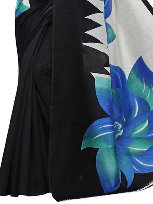 floral printed saree with blouse - 17416434 - Standard Image - 4