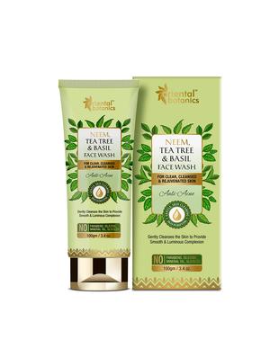 oriental botanics neem, tea tree and basil anti acne face wash 100ml - 17416518 - Standard Image - 2