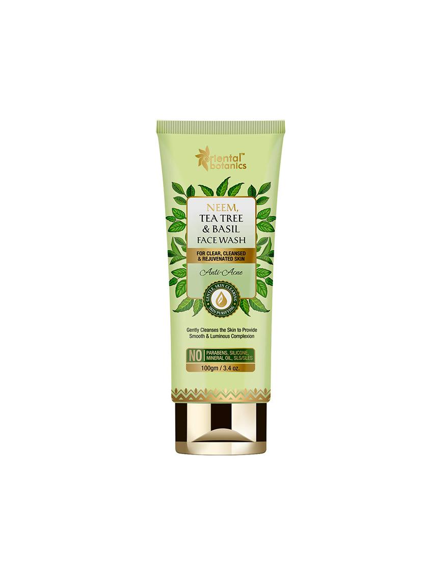 oriental botanics neem, tea tree and basil anti acne face wash 100ml - 17416518 - Zoom Image - 1