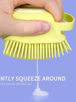 silicone soft bath body brush with shampoo dispenser - 17416710 - Standard Image - 4