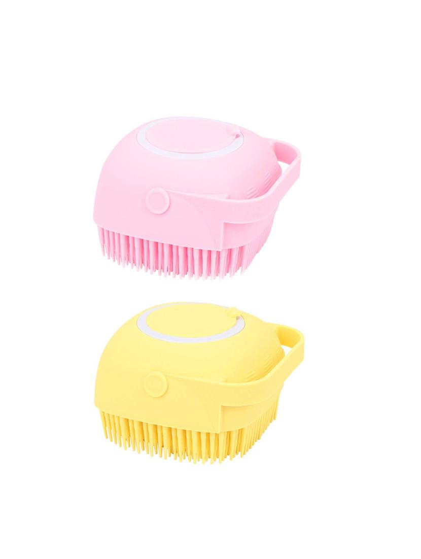 silicone soft bath body brush with shampoo dispenser - 17416710 - Zoom Image - 2