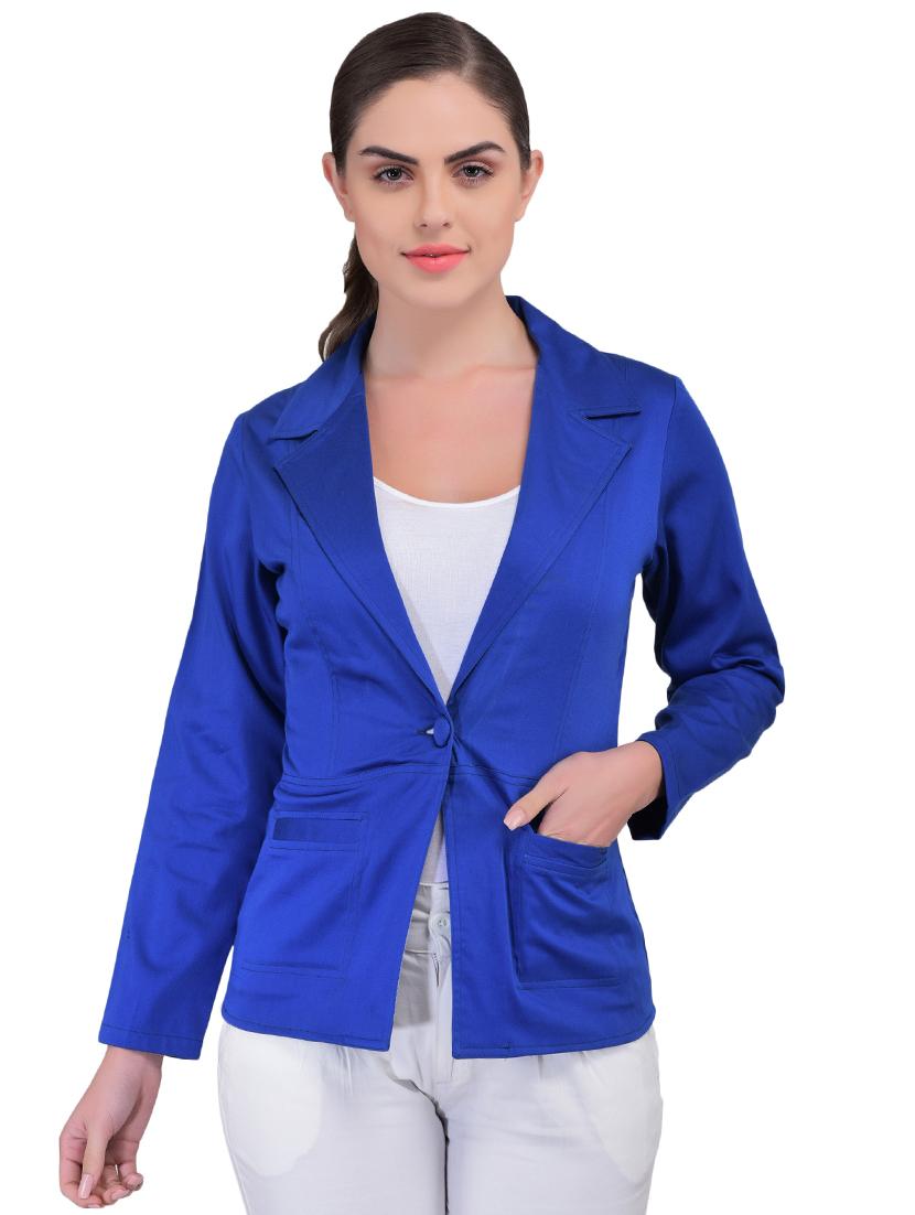 single button casual blazer - 17416818 - Zoom Image - 1