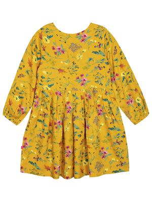 yellow viscose frock - 17416911 - Standard Image - 2