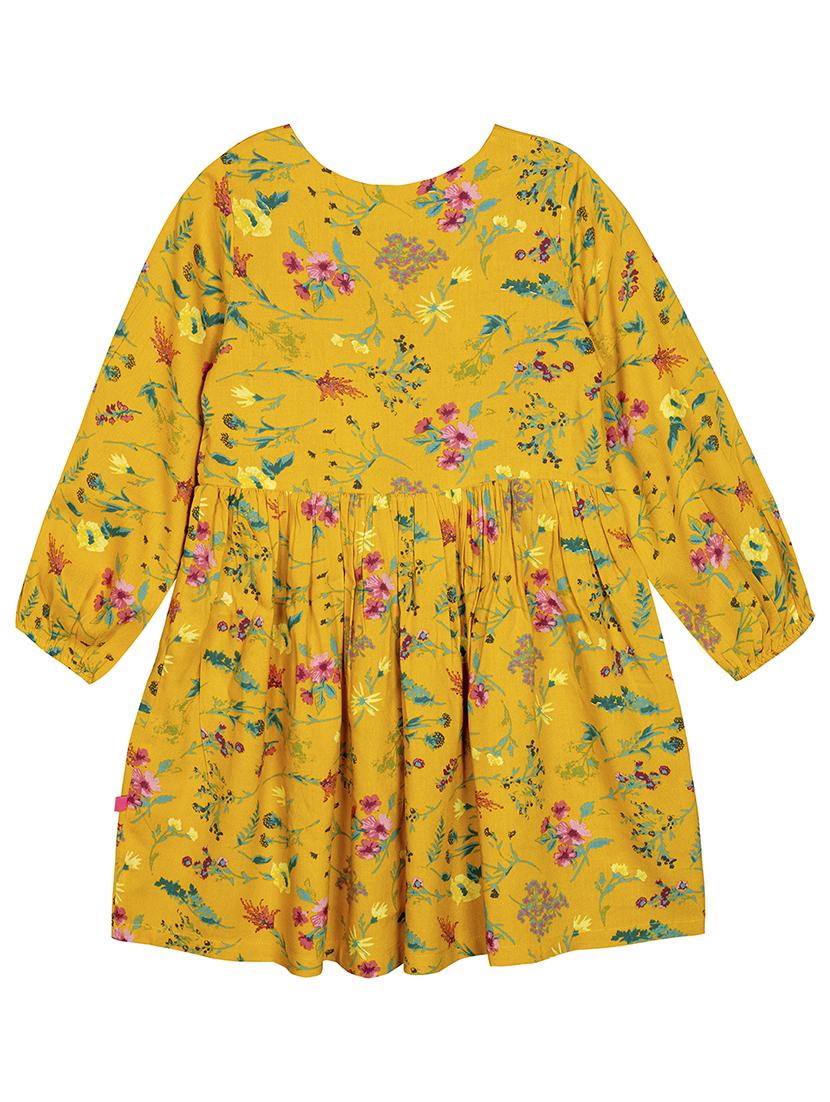 yellow viscose frock - 17416911 - Zoom Image - 2