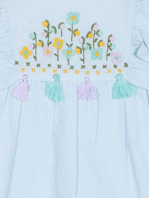 blue cotton frock - 17416914 - Standard Image - 3