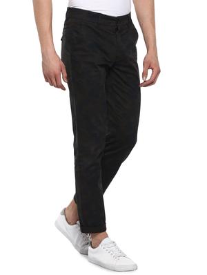 olive green printed chinos - 17417546 - Standard Image - 2