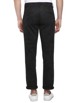 olive green printed chinos - 17417546 - Standard Image - 3