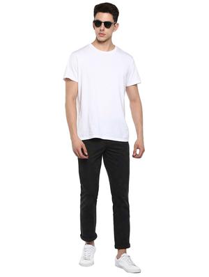 olive green printed chinos - 17417546 - Standard Image - 4