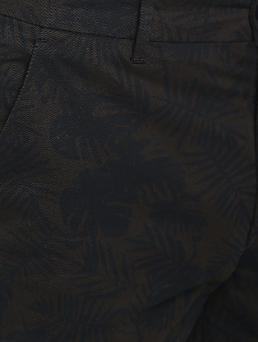 olive green printed chinos - 17417546 - Zoom Image - 5