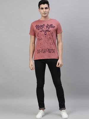 brown plain denim jeans - 17417562 - Standard Image - 4