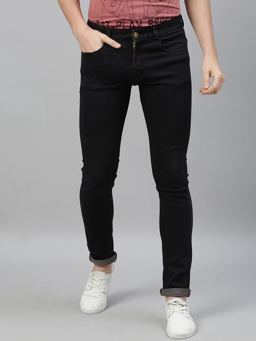 brown plain denim jeans - 17417562 - Zoom Image - 1