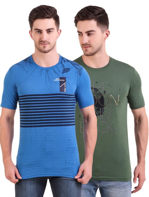 multi colored printed t-shirts combo - 17417735 - Standard Image - 1
