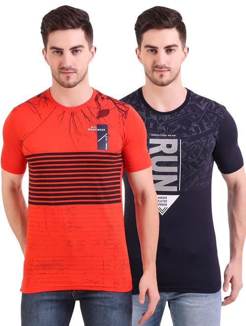 multi colored printed t-shirts combo - 17417753 - Standard Image - 1