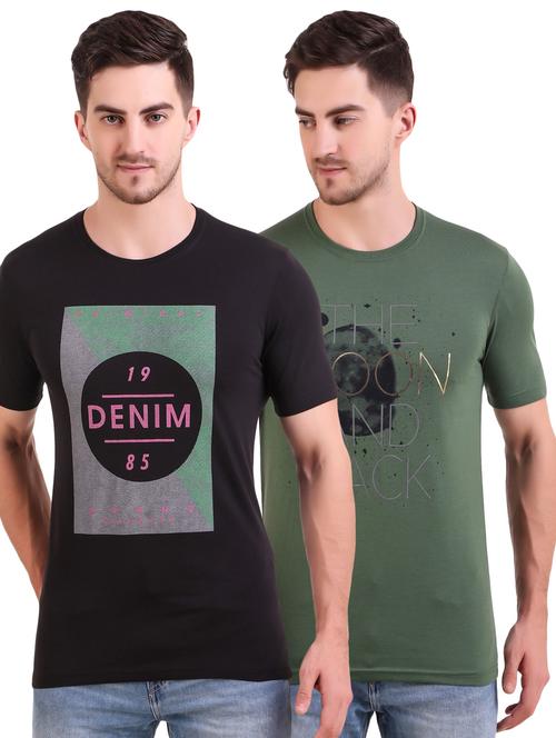 multi colored printed t-shirts combo - 17417888 - Standard Image - 1