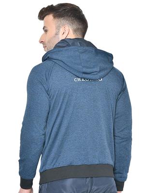 grey color block reversible casual jacket - 17418086 - Standard Image - 5
