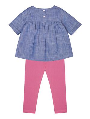blue cotton tunic sets twin set - 17418173 - Standard Image - 2