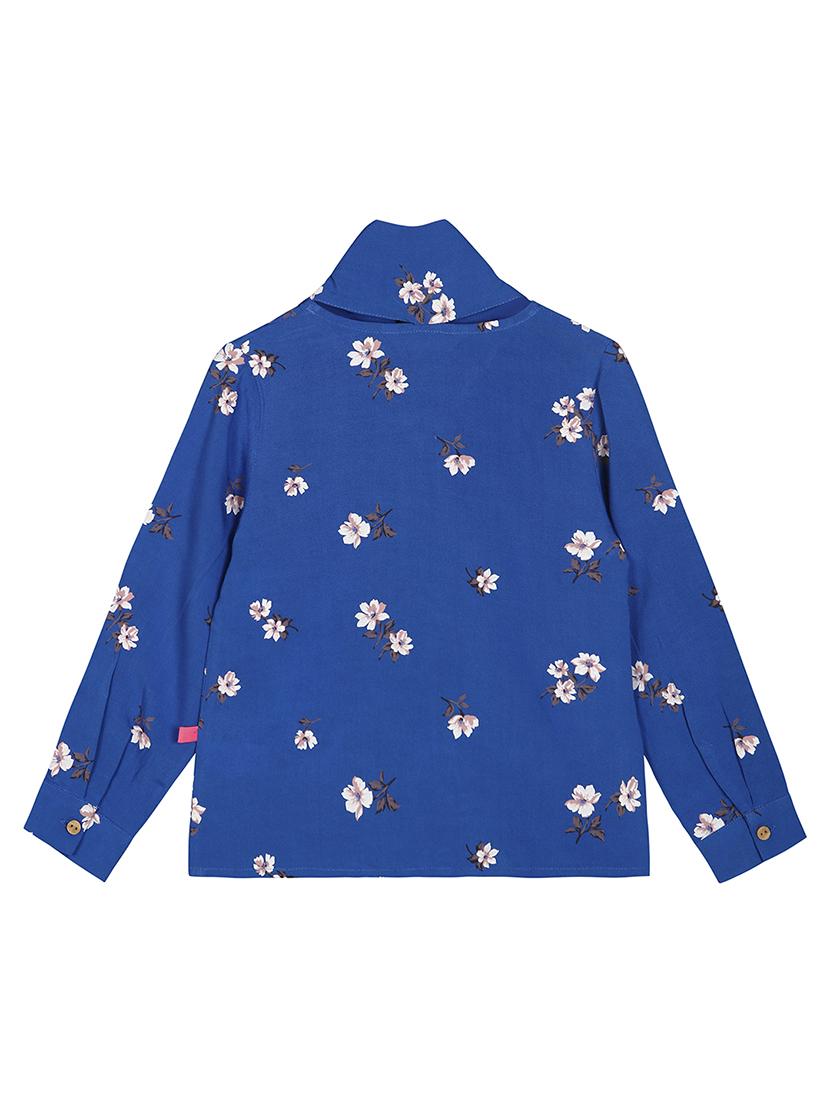 blue georgette regular top - 17418248 - Zoom Image - 2