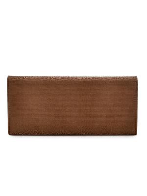 brown leatherette clutch - 17418485 - Standard Image - 2