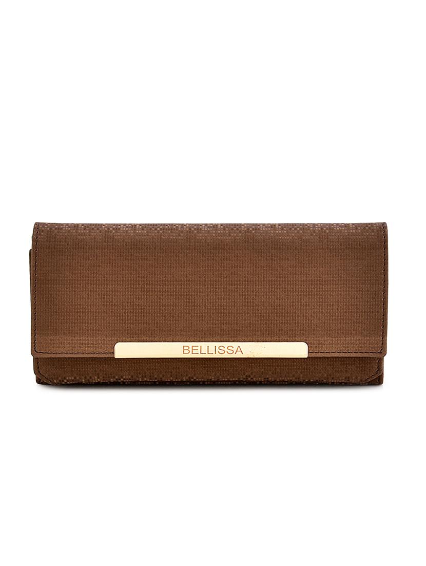 brown leatherette clutch - 17418485 - Zoom Image - 1