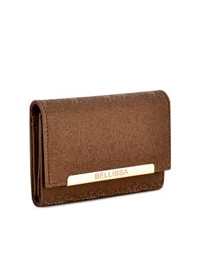brown leatherette clutch - 17418497 - Standard Image - 4