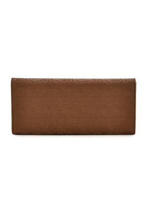 brown leatherette clutch - 17418497 - Standard Image - 6
