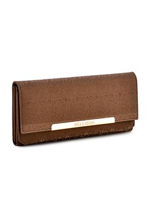 brown leatherette clutch - 17418497 - Standard Image - 7