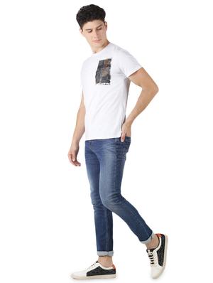 blue light washed denim jeans - 17418624 - Standard Image - 4