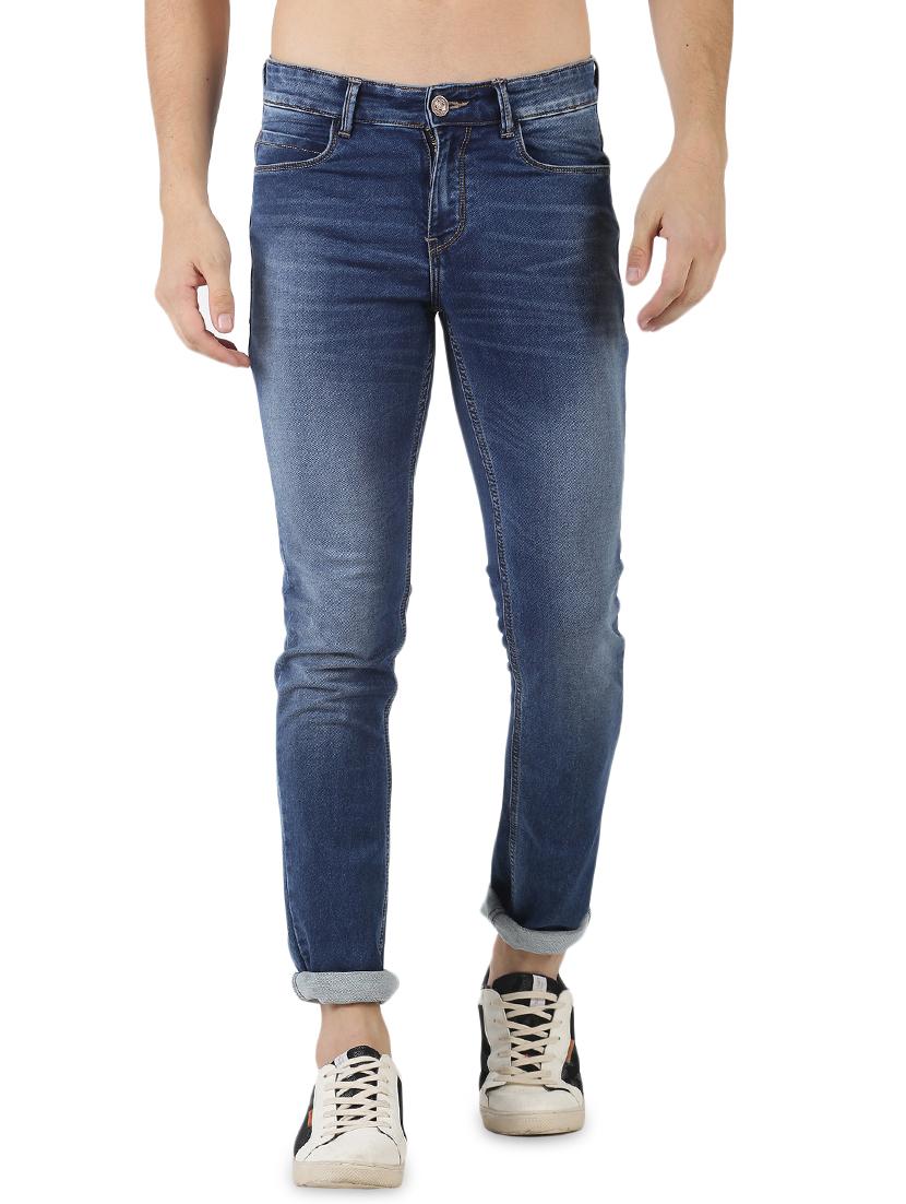 blue light washed denim jeans - 17418624 - Zoom Image - 1