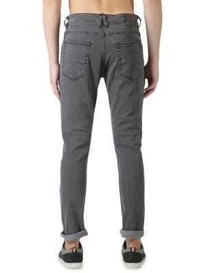 grey plain denim jeans - 17418641 - Standard Image - 3