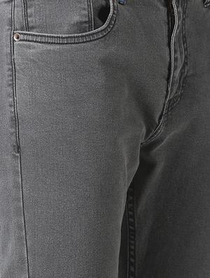 grey plain denim jeans - 17418641 - Standard Image - 5