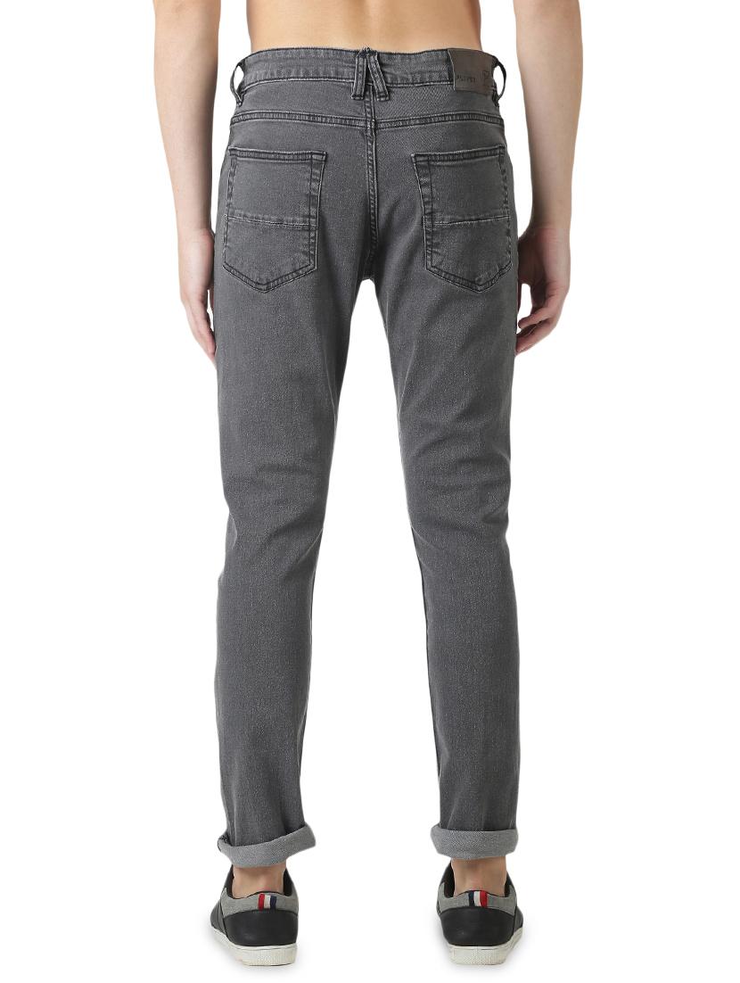 grey plain denim jeans - 17418641 - Zoom Image - 3
