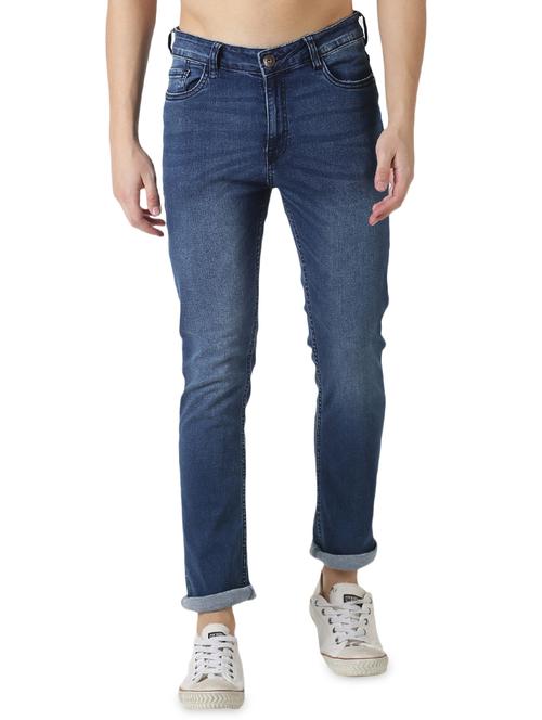 blue washed denim jeans - 17418645 - Very Small Image - 1