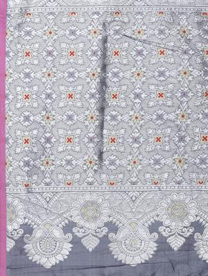 ethnic motifs banarasi saree with blouse - 17418656 - Standard Image - 4