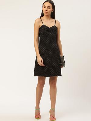 cami neck polka dot dress - 17418660 - Standard Image - 4