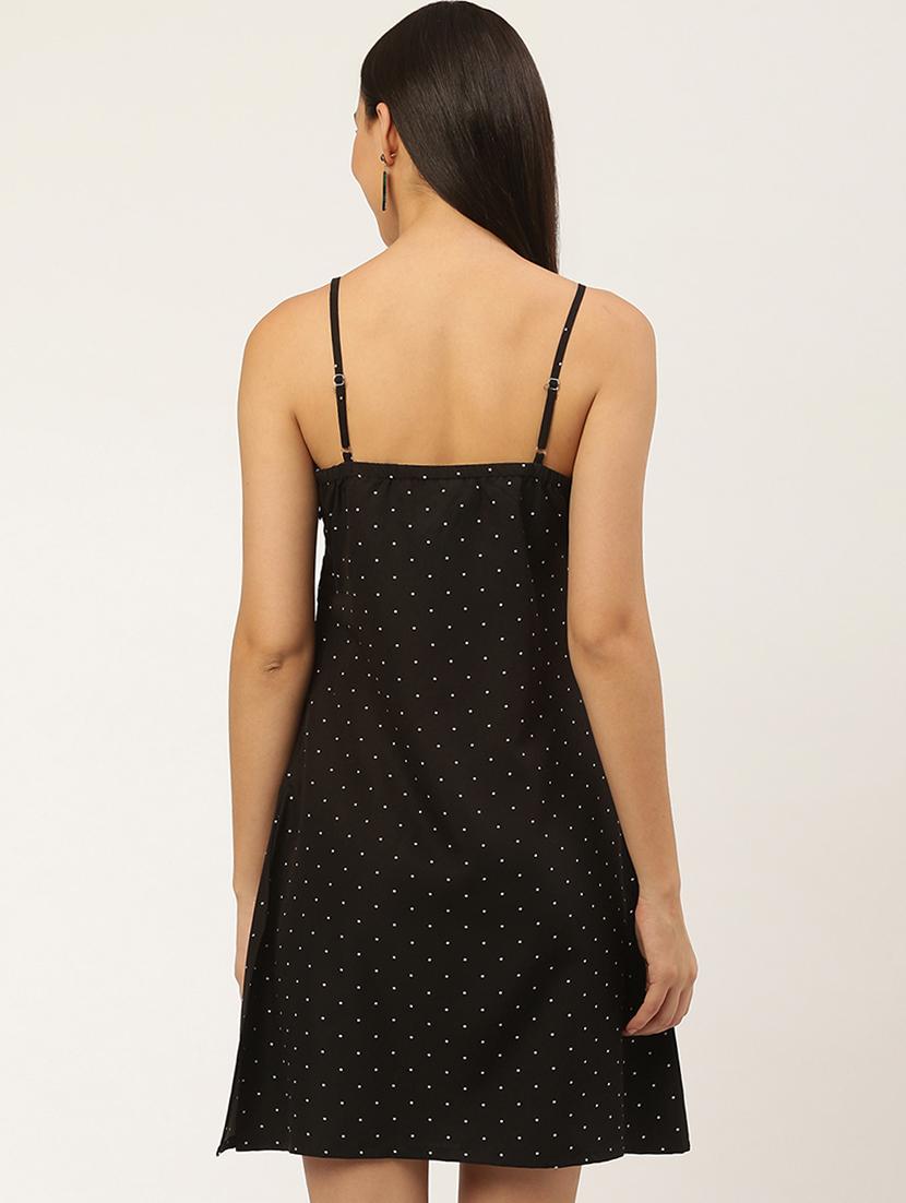 cami neck polka dot dress - 17418660 - Zoom Image - 3