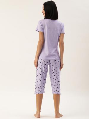 printed capri nightwear set - 17418711 - Standard Image - 3