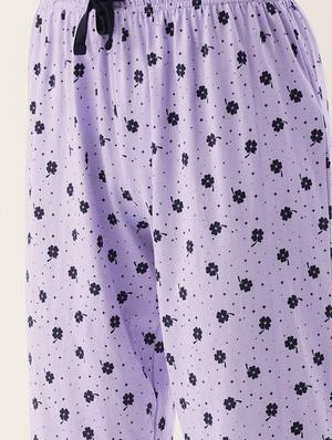 printed capri nightwear set - 17418711 - Standard Image - 4