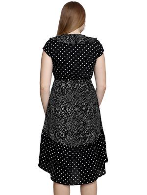 ruffle detail polka dot dress - 17418859 - Standard Image - 3