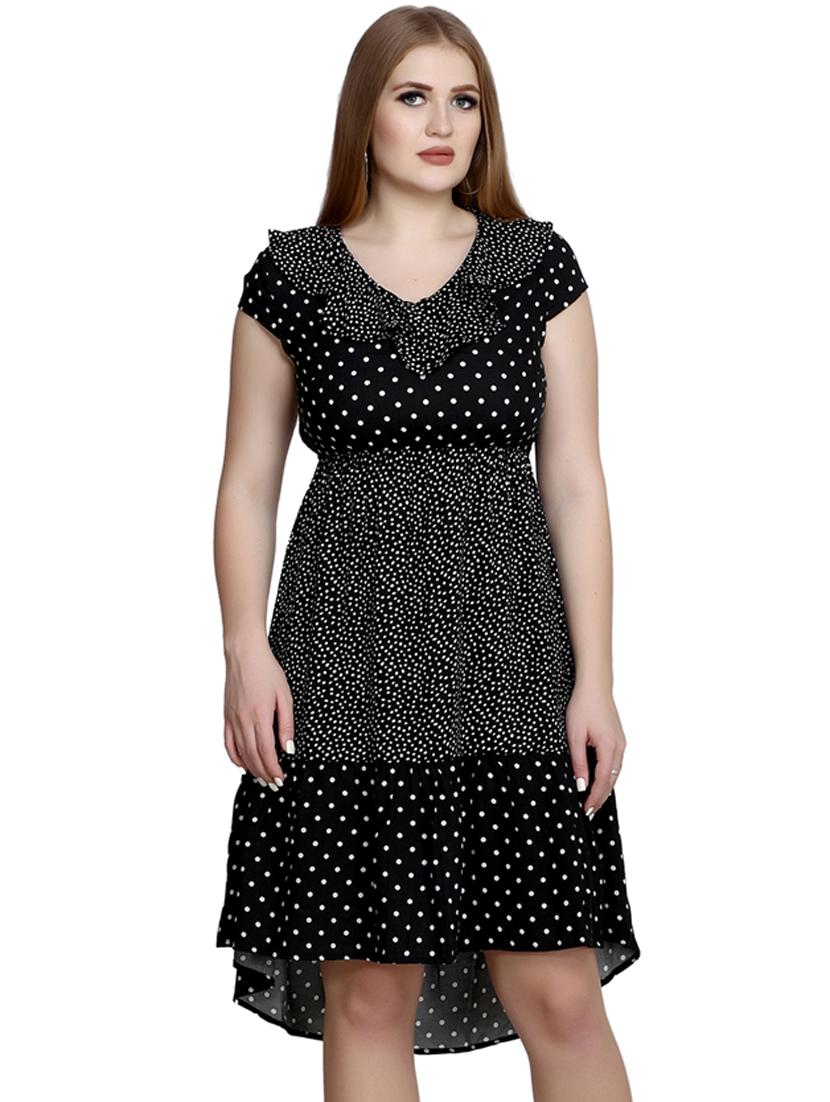 ruffle detail polka dot dress - 17418859 - Zoom Image - 1