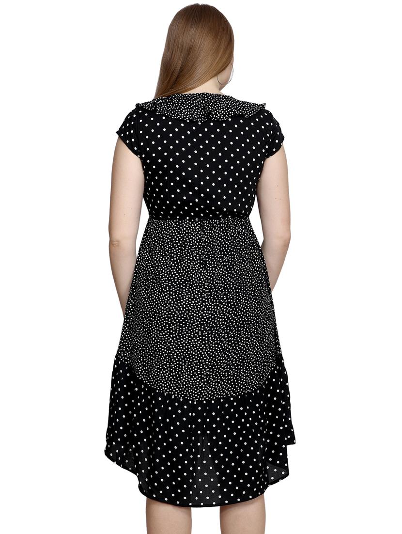 ruffle detail polka dot dress - 17418859 - Zoom Image - 3